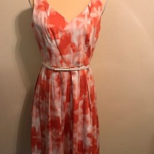 Calvin Klein Dress Neckline include belt
